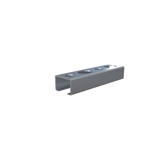Perforated mounting profile T18